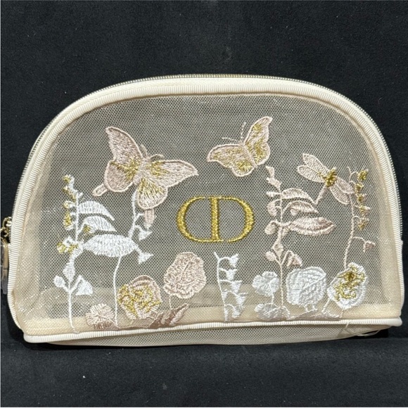 Deal Alert- Christian Dior large tote & matching pouch a mesh bag combo NEW - Picture 2 of 5